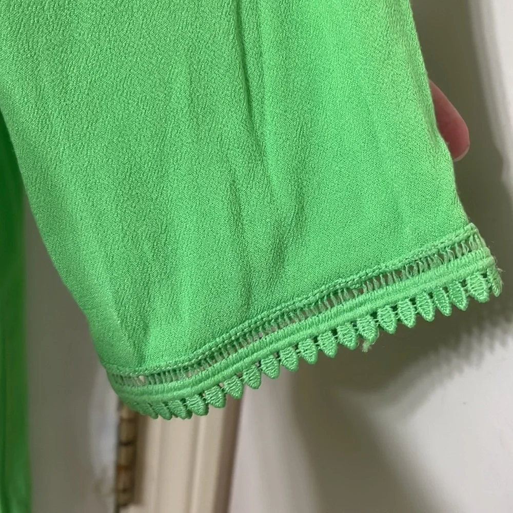 Ruby Rd. Lime Green Blouse - Picture 6 of 6